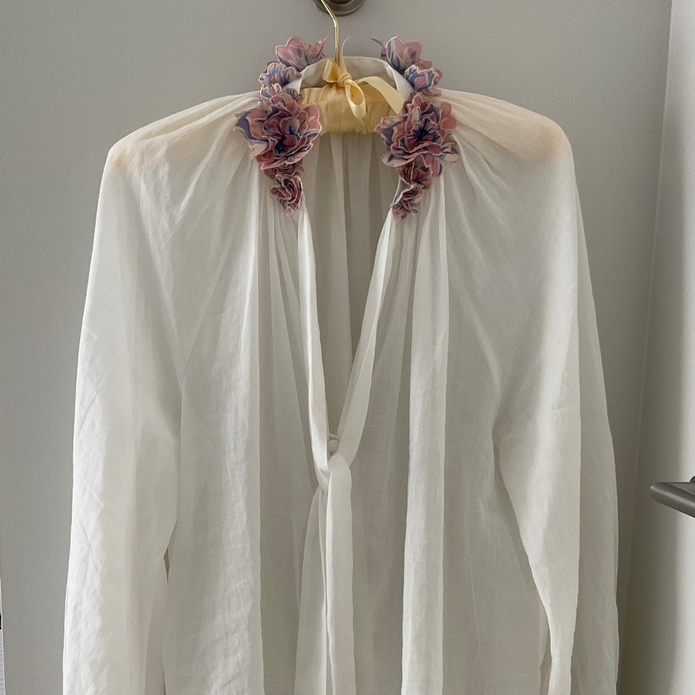 Zimmermann off white blouse AUS 1 US 6